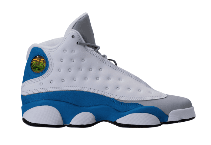 jordan 13 blue n white