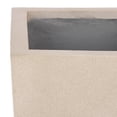 thumbnail image 4 of Safavieh 12.6" x 12.6" x 29.9" Square Beige Ficonstone Planter, 4 of 8