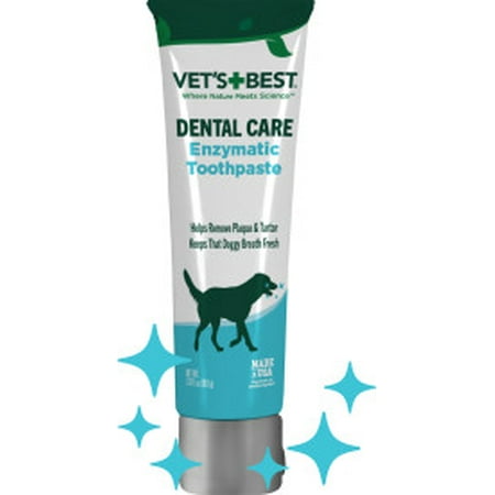 Vet s Best Enzymatic Fresh Breath Dental Care Gel Toothpaste for Dogs - Grape Flavor - 3.5 fl oz.