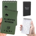 thumbnail image 5 of Mini Spiral Notebooks, A7 Waterproof Notebook, Top-Opening, Black Cover Pocket Notepad for Outdoor Activities Recording and Tactical Pocket, 5 of 7