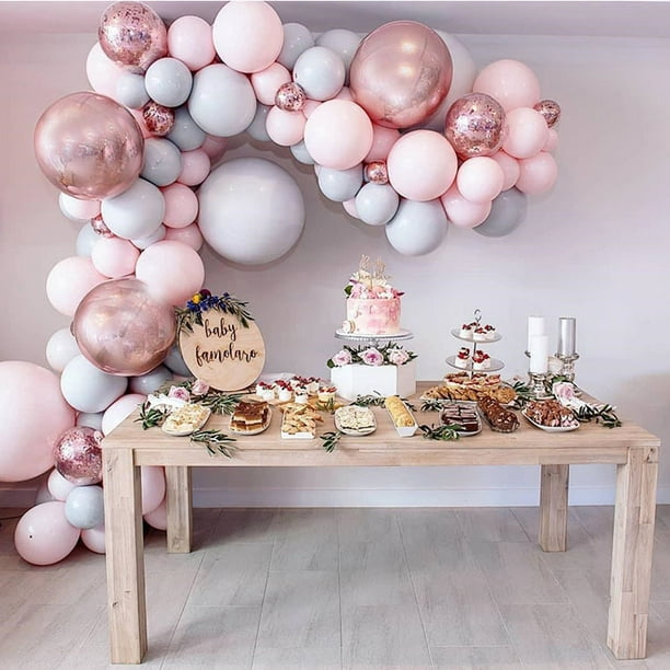 XJYDNCG 104Pcs Ballon Pastel - Guirlande de Ballons - Anniversaire Ballon  Fête Décoration pour d'anniversaire de Mariage