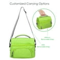 thumbnail image 6 of Bentgo Deluxe Lunch Bag - Durable and Insulated Lunch Tote with Zippered Outer Pocket, Internal Mesh Pocket, Padded & Adjustable Straps, & 2-Way Zippers - Fits Most Bentgo Lunch Boxes (Green), 6 of 7