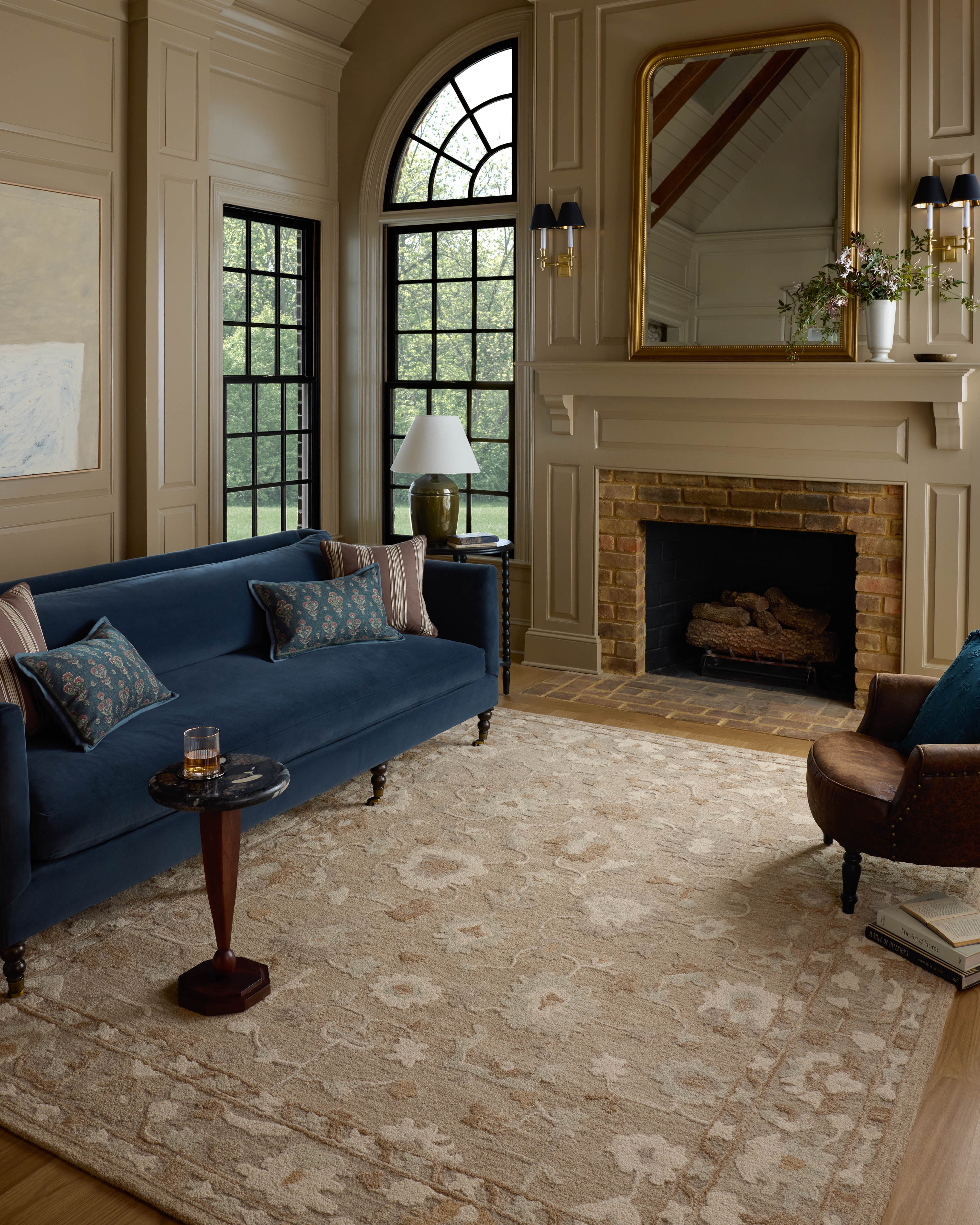 Chris Loves Julia x Loloi Dorothea Khaki / Dove 9'-3" x 13' Area Rug