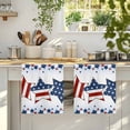 thumbnail image 4 of 4th of July Kitchen Towels Set of 3, American Star Blue Ombre Independence Day Soft Microfiber Dish Towels, Absorbent Quick-Dry Washable Dishcloths for Kitchen Cleaning, Drying Dishes, 18x28 Inches, 4 of 9