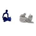 thumbnail image 1 of Figura de gato pensador abstracto, escultura artística, adorno para oficina, bar, boda, dormitorio, sala de estar, regalo de inauguración de la casa,, 1 of 8