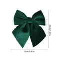 thumbnail image 3 of Virelaxpo Oversized Velvet Flocked Christmas Bow 20x15cm for Wreaths Trees Garlands Indoor Outdoor Holiday Decor, 3 of 6