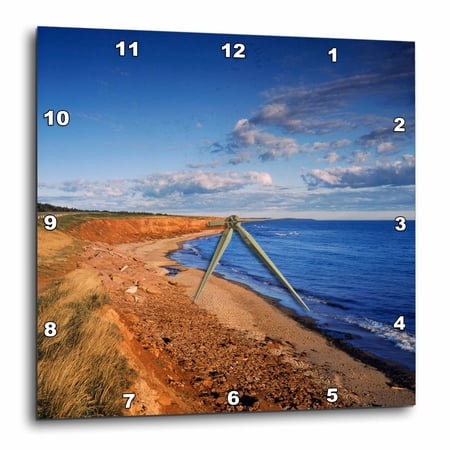 3drose, Coastline, Orby Head, Prince Edward Island, Canada - Cn09 Wbi0008 - Walter Bibikow, 10x10 Wall Clock