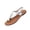 5# Silver, variant on Women's Toe Post Thong Sandals Open Toe Ankle Strap Dressy Flat Sandals Green 42