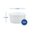 thumbnail image 4 of HIc Ramekins, Fine White Porcelain Souffle, 3-Inch, 4-Ounce capacity, Set of 6, 4 of 4