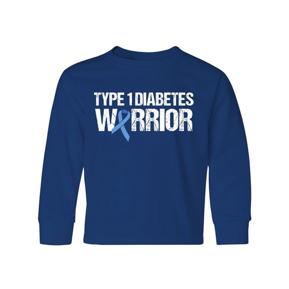 Inktastic Type 1 Diabetes Warrior Long Sleeve Youth T-Shirt