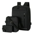 thumbnail image 2 of Organizador de ropa, mochila de viaje para portátil, mochila grande para hombre y mujer, mochila de negocios con bandolera y monedero, mochila informal de tres piezas para la universidad., 2 of 7