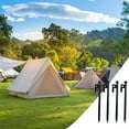 thumbnail image 1 of Xihbxyly Estacas de Acero para Camping, con Rosca para Una Fácil Inserción, Agarre Seguro para Césped, Grava y Arena, Multiusos para Tiendas de Campaña, Toldos y Cenadores, Paquete Familiar de 4, 20, 1 of 7