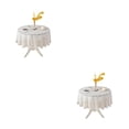 thumbnail image 4 of Mantel de encaje Advancent flor circular 100cm 2Conjunto, 4 of 6