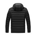 thumbnail image 4 of MuZeFu Men Coats Clearance Rollbacks with Hoods Men Thin And Light Design Color Blocking Hooded Detachable Long Sleeves Hooded Casual Loose Coat, 4 of 4