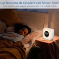 thumbnail image 5 of Despertador con altavoz Bluetooth con lámpara de noche LED con 10 cambios de color, despertador con calendario digital, radio FM y pantalla de temperatura, recarga, 5 of 5
