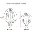 thumbnail image 2 of K5AWW Replacement Wire Whip for 5 Quart Lift Bowl 6-Wire Whip Attachment for Kitchenaid mixer, 2 of 7