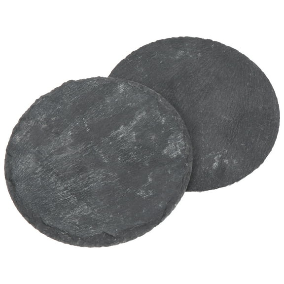 Slate Black Coasters Rubber Tableware Mat Home Decor Gifts for Housewarming Cup Pad Non-slip
