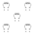 thumbnail image 1 of maskred 1/2/3/5 2021 New Fake Nose Ring Alloy Nose Hoop Septum Rings For Metal color 5PCS, 1 of 6