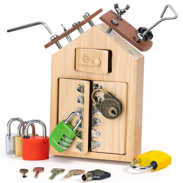 Tabla de destornillador Montessori Woodtoe para niños de 3 a 6 años