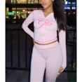 thumbnail image 2 of Women Printed Hoodie Long Sleeve Top and Micro Flare Pants Two Piece Casual Outfit Set, 2 of 3
