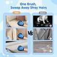 thumbnail image 3 of Pawaboo 2 Pack Pet Hair Removal Gloves, Dual-Side Electrostatic Hair Removal & Silicone Fur Brush for Dogs and Cats, Reusable Five-Finger Pet Fur Grooming Glove for Couch Carpet Clothes, Blue & Gray, 3 of 7
