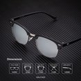 thumbnail image 3 of Polarized Sunglasses for Men and Women Semi-Rimless Frame Driving Sun glasses 100% UV Blocking, 3 of 7