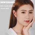 thumbnail image 3 of 2025Ear Clip,Sparkling Zirconia Huggie Ears Corrector CuffGently Improve Ears Position,Adjustable Wrap Earrings For Unisex, Everyday Wear, 3 of 7