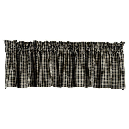 Where To Buy Nice Curtains Valance Cambridge Black Window Treatments Unlined 100% Cotton 72 Inch x 14 Inch, Cambridge black valance curtains beautiful innovative design; nice and.., By IHF Home Decor ()