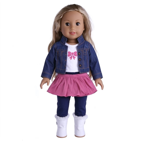 18-Inch Doll Clothes Outfit, Fashionable Dress-Up Clothing for American Girl, Our Generation and My Life Dolls