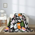 thumbnail image 5 of Throw Blanket for Couch Sofa and Bed, halloween cute ghost cartoon Super Soft Plush Throw Blanket, Fuzzy Cuteness Comfy Warm Washable Flannel Blanket & Throws for All Season, 5 of 7