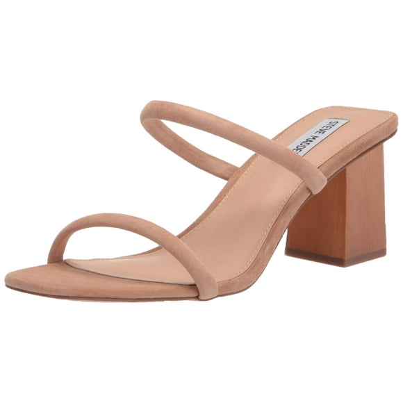 Steve Madden Women's Heeled Sandal, Tan Suede, 10