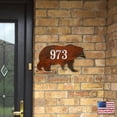 thumbnail image 5 of Bear Wooden Custom House Number Sign by G. DeBrekht | Nature Wildlife Decor - MA98214, 5 of 7