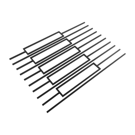 Wildnix Set of 16 High-Strength Iron Metal Balusters, Wrought Iron Balusters with  Black Finish, Ideal for Staircase and Balcony Protection