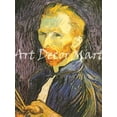 thumbnail image 1 of Self Portrait-Van Gogh - CANVAS OR FINE PRINT WALL ART, 1 of 1