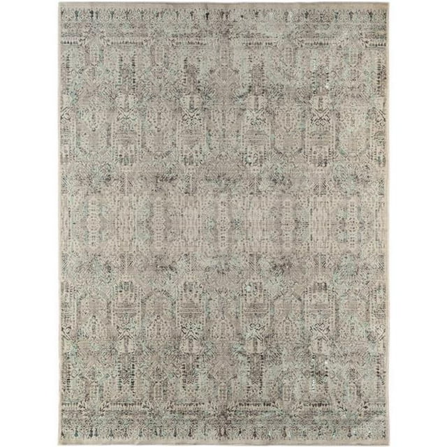 Amer Rug CAM27101010 7 ft. 10 in. x 10 ft. 10 in. Cambridge 2 Power-Loomed Area Rug - Aqua Blue
