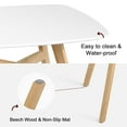 thumbnail image 3 of Modern Dining Table, Thickness MDF Top kitchen table, Dining Room Table for Kitchen Living Room., 3 of 5