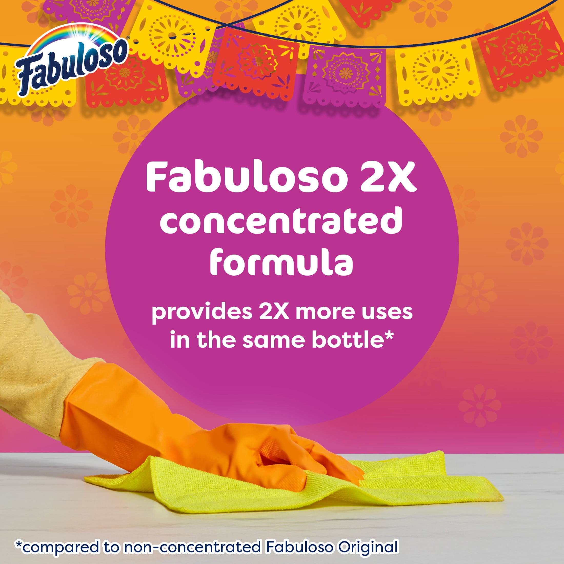 Fabuloso 2X Limited Edition Dia de los Muertos Multi-Purpose Cleaner, Garden Scent, 33.8 fl oz