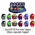 thumbnail image 4 of Juego de globos de papel de aluminio para niños, decoración de pancarta de feliz cumpleaños, globos de látex para todos los juegos de fiesta, Toppers de pastel de héroe, 1 Juego, 4 of 4