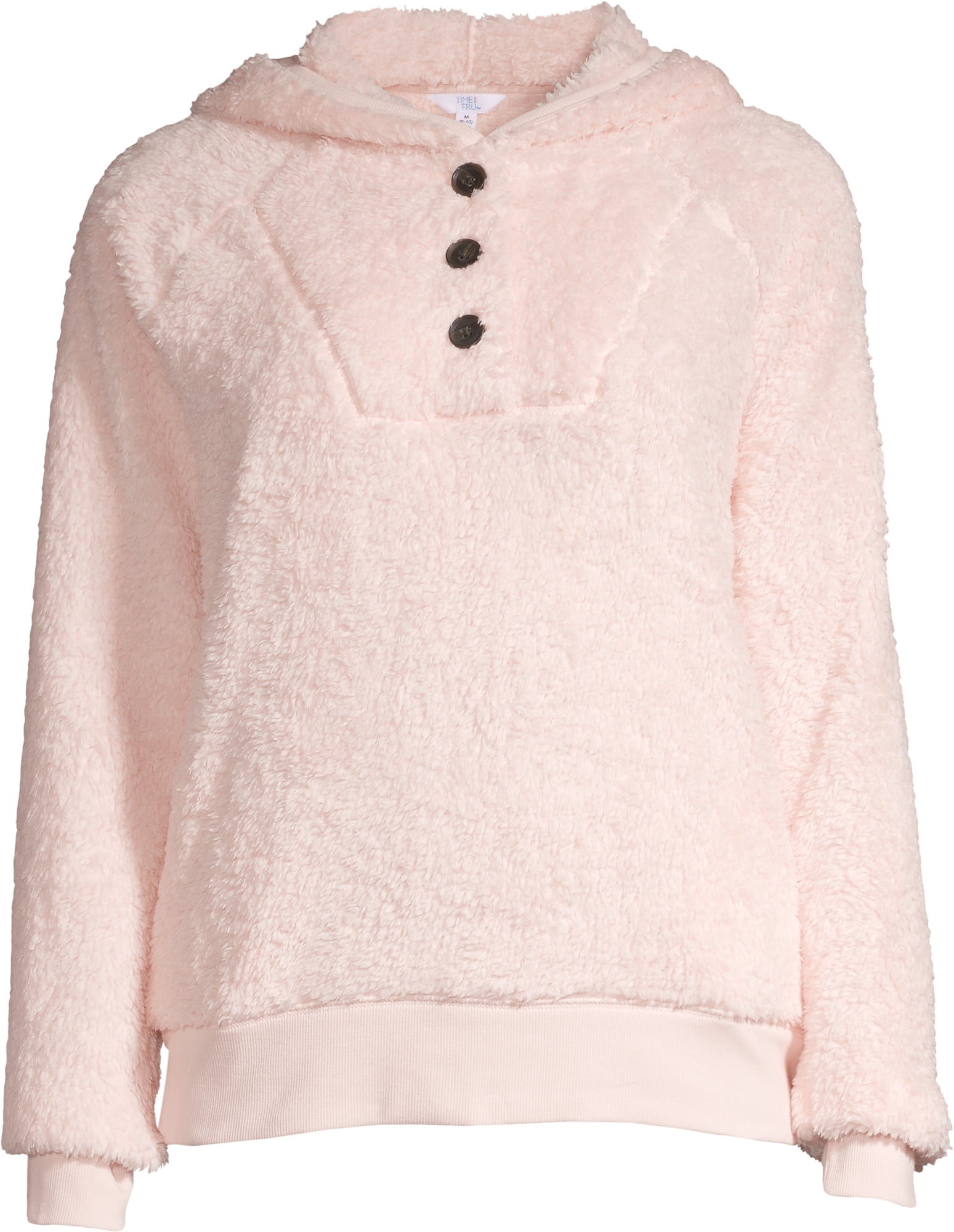 pink sherpa pullover walmart
