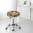 thumbnail image 7 of Kll Mushrooms Honeycomb Round Bar Chair Cushion Cover 13 Inch,Bar Stool Protector With Elastic, Soft Washable, 7 of 7