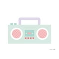 thumbnail image 2 of Kelle, Ann 32x26 White Modern Wood Framed Museum Art Print Titled - Boombox, 2 of 4