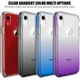 thumbnail image 3 of for iPhone XR Case Clear with Screen Protector Entire Full Body Protective 2-in-1 Shockproof Front Bumper with Anti-Yellowing Clear Phone Case for iPhone XR(Clear Purple), 3 of 7