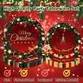 thumbnail image 3 of Merry Christmas Themed Party Supplies, 97 Piece All-in-One Holiday Tableware Kit, Xmas Dinnerware Set with Plates, Napkins, Forks & Tablecloth for 24 Guests, Festive Decor for New Year Dinner, 3 of 7