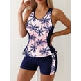 thumbnail image 2 of generic Two Piece Women's Tankini Swimsuits Tummy Control Blouson Swim Tank Tops with Boyshorts Athletic Swimwear Multicolor M, 2 of 5
