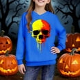 thumbnail image 6 of Cowsor Halloween Girls Casual Hoodies Cute Graphic Pullover Tops for Teen Girls 2025 Long Sleeve Hoodies Winter Clothes, 6 of 7