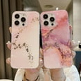 thumbnail image 6 of Allytech Case for iPhone 15 with Marble Pattern, Stylish Ultra Slim Lightweight Shockproof Anti-Scratch Case for Women Girls, Soft TPU Bumper PC Back Cover for iPhone 15, E, 6 of 10