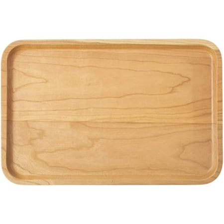 

PIKADINGNIS Cherry Wood Serving Tray for Coffee Table Tea Table 12 X 8 Inch
