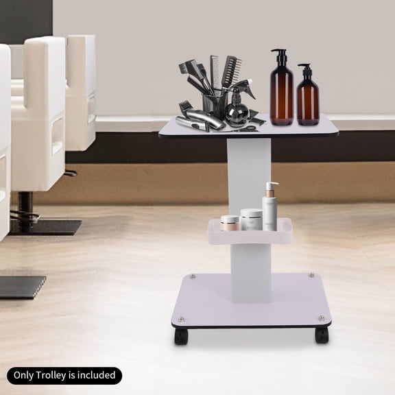 Peakora Beauty Salon Rolling Cart Beauty Instrument Tray Rolling Cart with Wheel Professional Hairdressing Storage Service Instrument Rolling Trays Esthetician Supplies Max Load 88.18lbs