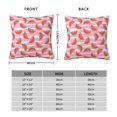 thumbnail image 2 of Yiaed Sweet Watermelon Print Pillow Covers Super Soft Decorative Square Throw Pillow Covers Case Cushion Covers for Sofa Couch Bedroom Car Decor（No pillow core）-24"x24", 2 of 7