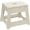 White, variant on 8-Inch Folding Plastic Step Stool, Portable Non-Slip Foot Stool for Bathroom, Kitchen, Travel, 2 Colors Available (Beige/Pink)